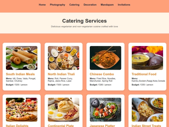 Mordern/catering screenshot