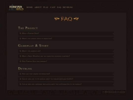 faq screenshot