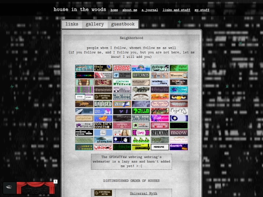 links screenshot