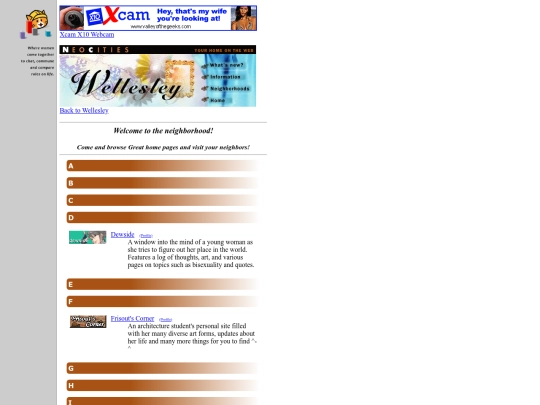 Wellesley/residence screenshot