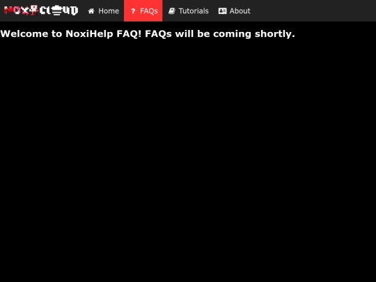 faq screenshot