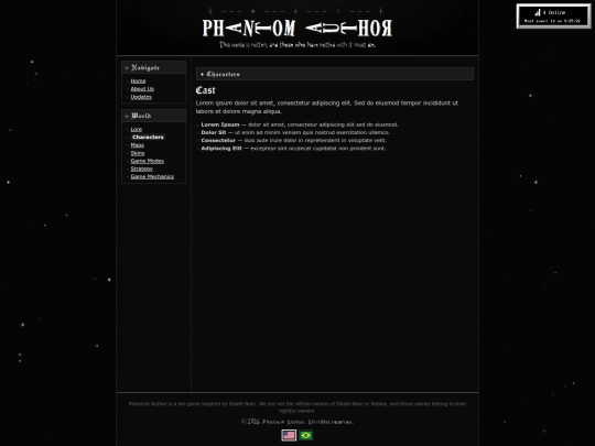 characters screenshot