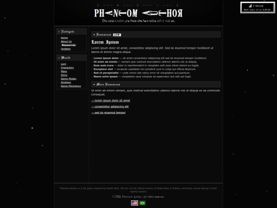 resources screenshot