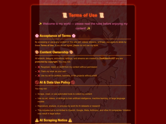 terms screenshot