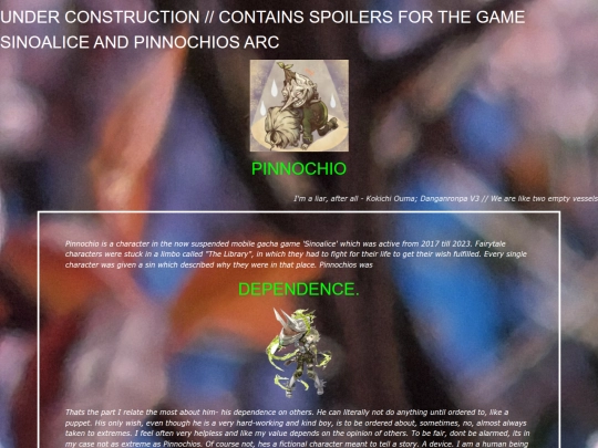 pinnochio screenshot