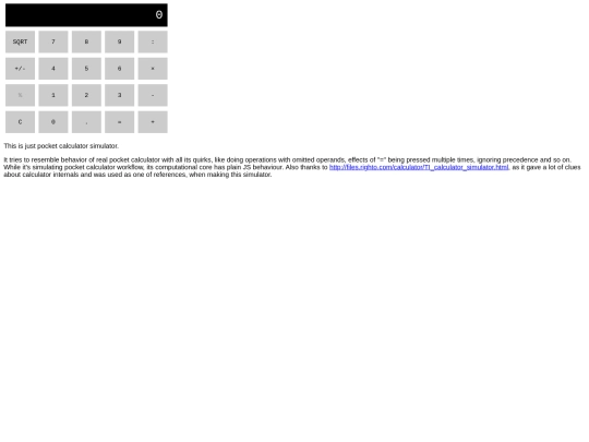 applets/calc screenshot