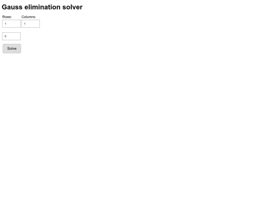 applets/gauss_solver screenshot