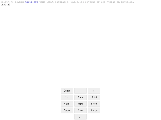applets/keypadinput screenshot