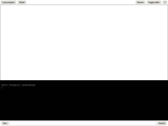 applets/tinybasic screenshot