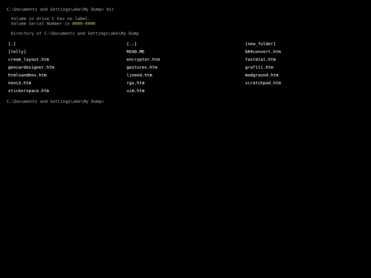 dump screenshot
