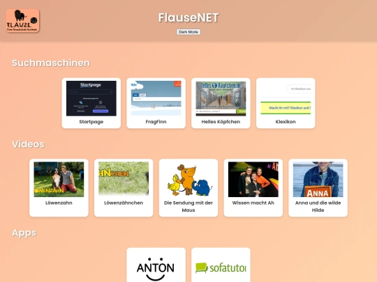 Hauptseite/Index screenshot