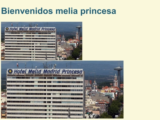 hotel melia madrid princesa screenshot