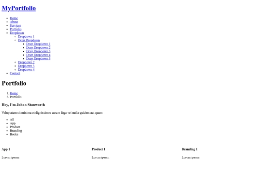 portfolio screenshot