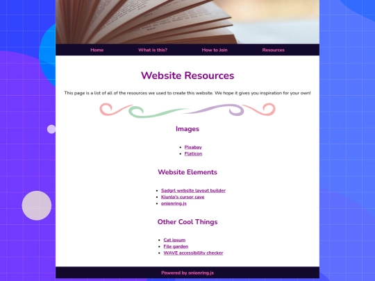 resources screenshot