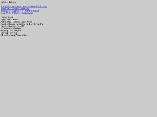 critique_albums screenshot