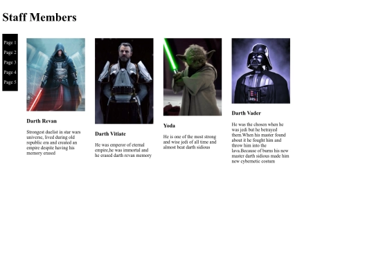 Staffmember screenshot