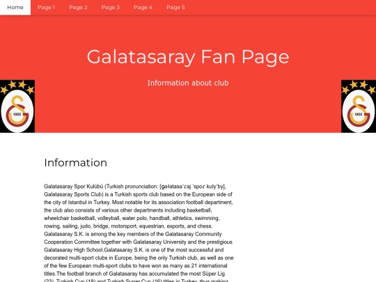 website screenshot