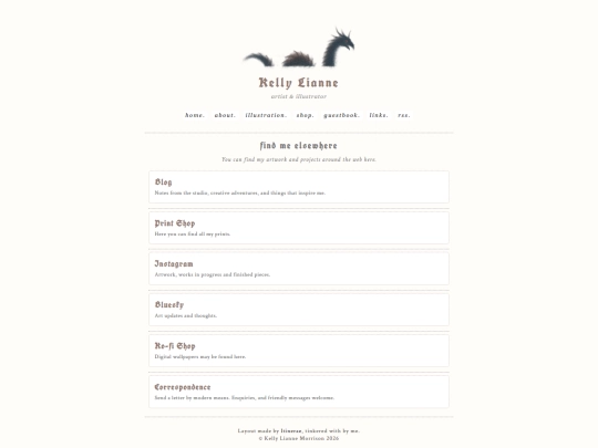 links screenshot
