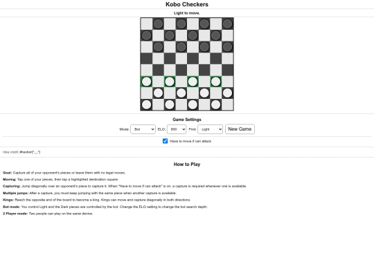 checkers screenshot