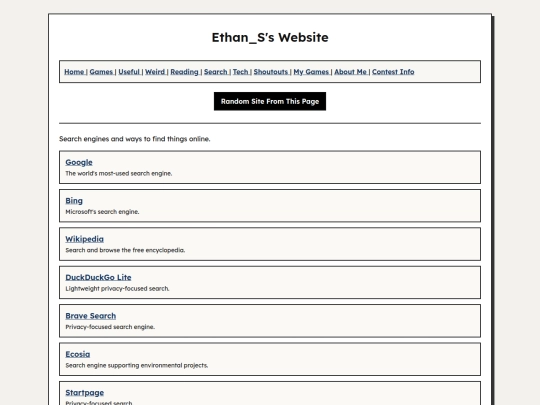 search screenshot