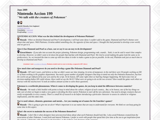 Interviews/plat-NintendoAccion199 screenshot