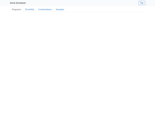 tone-browser/korg_n screenshot