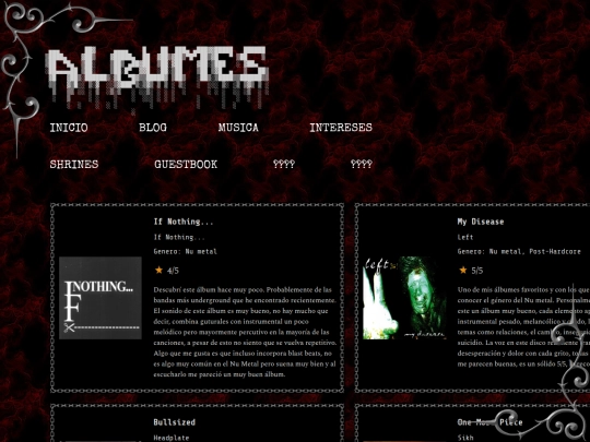 Musica/Albumes screenshot