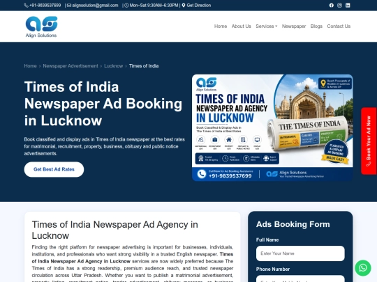 newspaper/lucknow/times-of-india screenshot