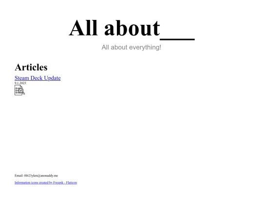 Articles screenshot