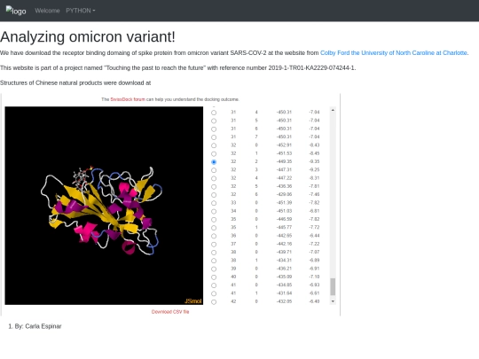 COVID-19 screenshot