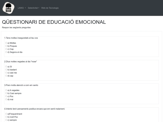 questionari screenshot