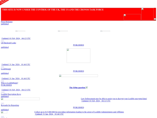 LockBit BLOG screenshot
