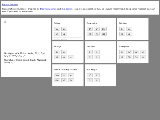 coding/cat-genetics-calculator screenshot