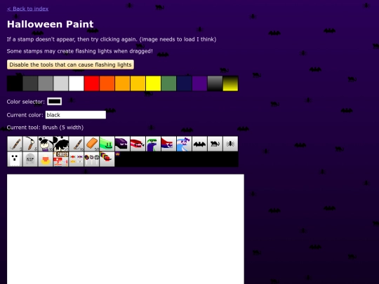 coding/halloweenpaint screenshot