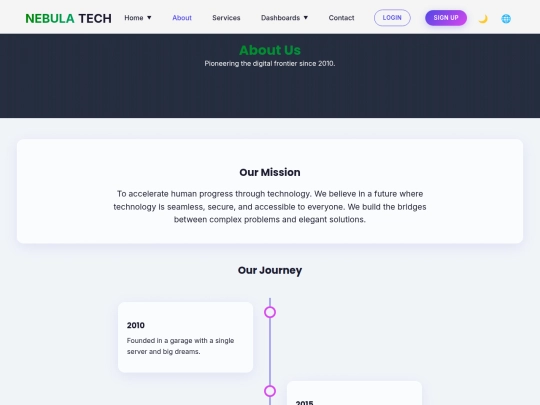 cybersecurity website/about screenshot