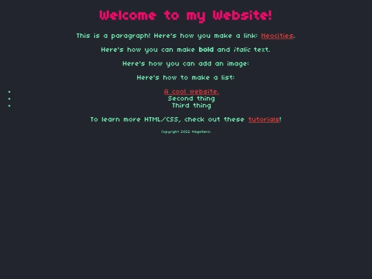 index screenshot