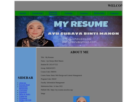 index screenshot