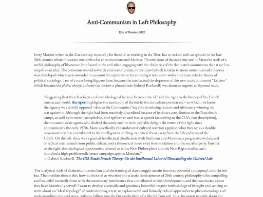 writingpieces/anticommunisminleftphilosophy screenshot