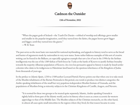 writingpieces/caedmontheoutsider screenshot
