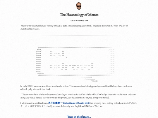 writingpieces/hauntologyofmemes screenshot