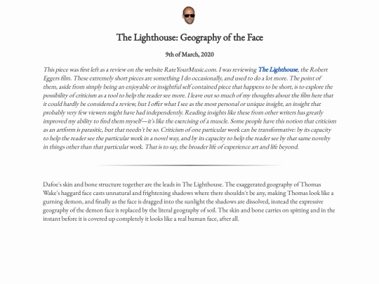 writingpieces/lighthouse screenshot