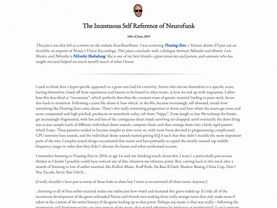 writingpieces/neurofunk screenshot