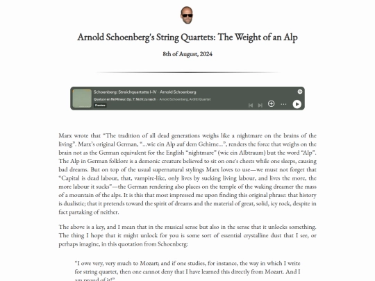 writingpieces/schoenberg screenshot