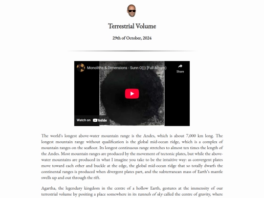 writingpieces/terrestrialvolume screenshot
