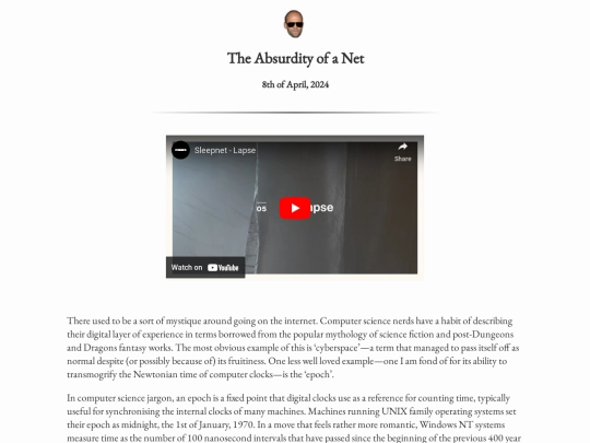 writingpieces/theabsurdityofanet screenshot