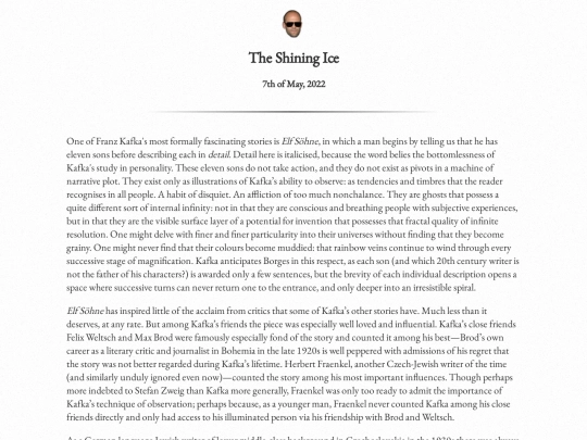 writingpieces/theshiningice screenshot