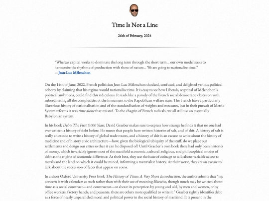 writingpieces/timeisnotaline screenshot