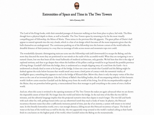 writingpieces/twotowers screenshot
