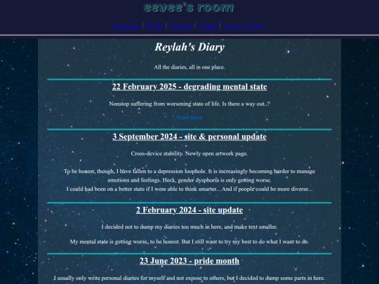 diary screenshot