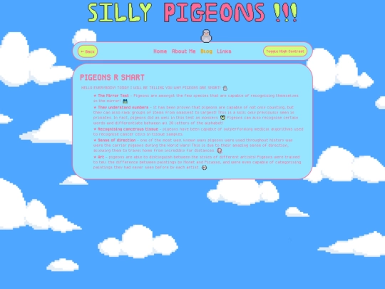 blog/pigeons-are-smart screenshot